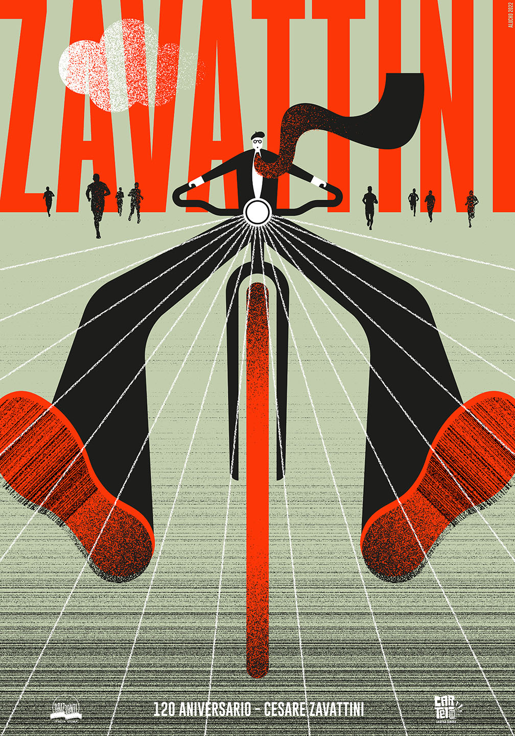 Cesare Zavattini 120th anniversary poster